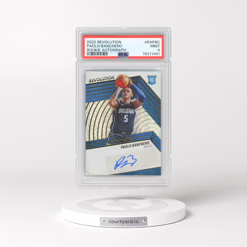 2022 Panini Revolution Rookie Autographs #RAPBC Paolo Banchero (PSA 9 MINT)