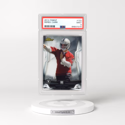 2014 Finest #122 Derek Carr (PSA 9 MINT)