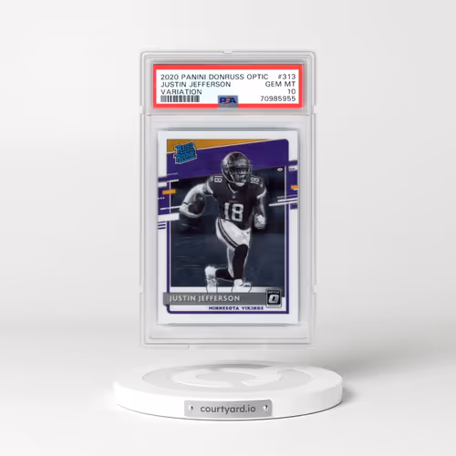 2020 Panini Donruss Optic #313 Justin Jefferson - Variation (PSA 10 GEM MINT)