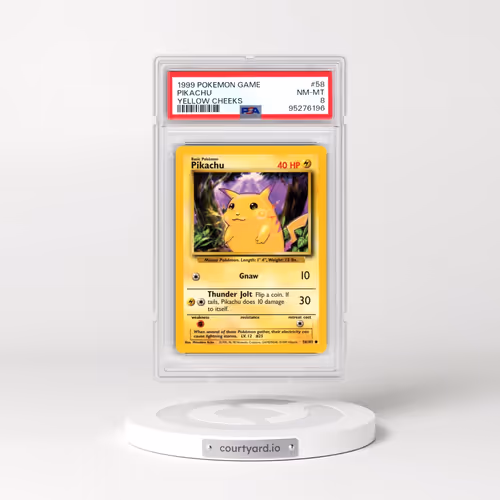1999 Pokémon Game #58 Pikachu - Yellow Cheeks (PSA 8 NM-MT)