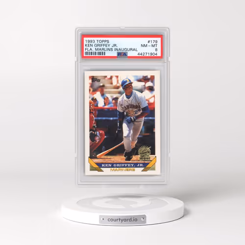 1993 Topps #179 Ken Griffey Jr - Fla. Marlins Inaugural (PSA 8 NM-MT)