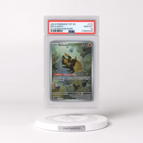 2024 Pokémon Tef EN-Temporal Forces #173 Relicanth - Illustration Rare (PSA 10 GEM MINT)