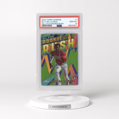 2024 Topps Chrome Chrome All Etch Rookie Rush #1 Elly de La Cruz (PSA 10 GEM MINT)