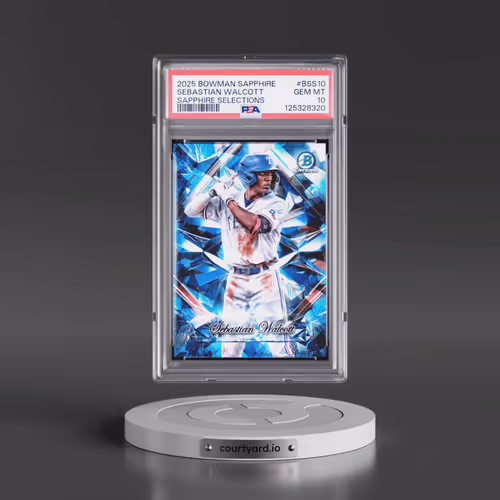 2025 Bowman Sapphire Edition Sapphire Selections #BSS10 Sebastian Walcott (PSA 10 GEM MINT)