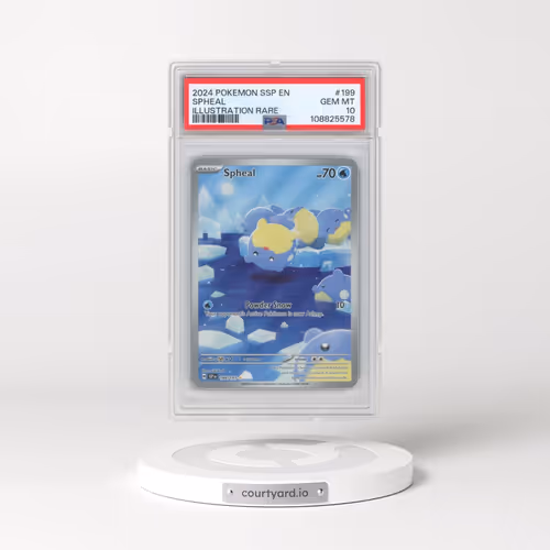 2024 Pokémon Ssp EN-Surging Sparks #199 Spheal - Illustration Rare (PSA 10 GEM MINT)