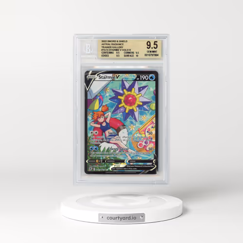 2022 Astral Radiance #TG13 Starmie V - Holo Character Rare (BGS 9.5 GEM MINT)