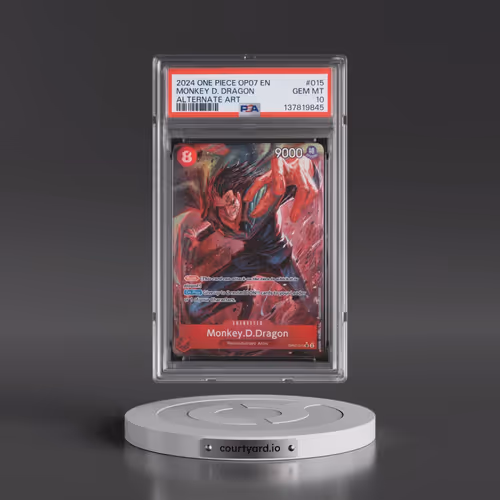 2024 One Piece OP07-500 Years in the Future #015 Monkey D. Dragon - Alternate Art (PSA 10 GEM MINT)