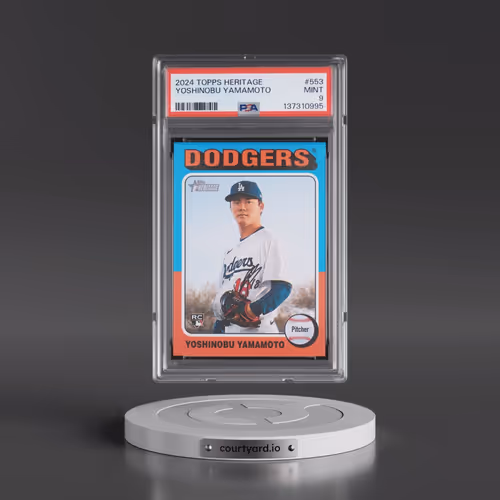 2024 Topps Heritage #553 Yoshinobu Yamamoto (PSA 9 MINT)