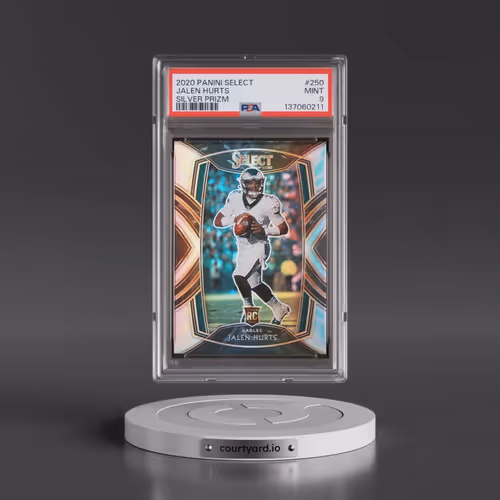 2020 Panini Select #250 Jalen Hurts - Silver Prizm (PSA 9 MINT)