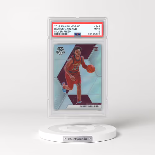 2019 Panini Mosaic #249 Darius Garland - Silver Prizm (PSA 9 MINT)