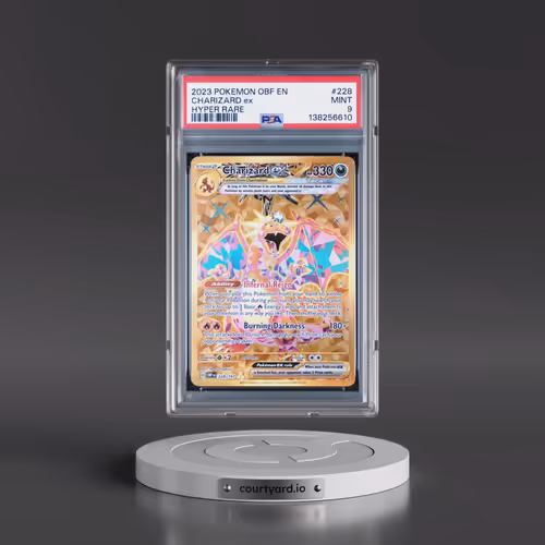 2023 Pokémon Obf EN-Obsidian Flames #228 Charizard EX - Holo Hyper Rare (PSA 9 MINT)