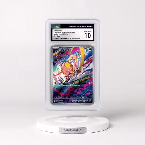 2023 Violet ex #080/078 Toedscool - Art Rare Holo (CGC 10 GEM MINT)