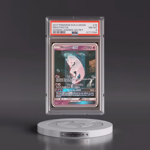 2017 Pokémon Sun & Moon Shining Legends #78 Mewtwo GX - Holo Secret (PSA 8 NM-MT)