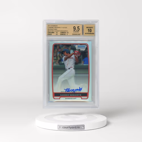 2012 Bowman Chrome Prospect Autographs Refractors #BCP105 Xander Bogaerts (BGS 9.5 GEM MINT)