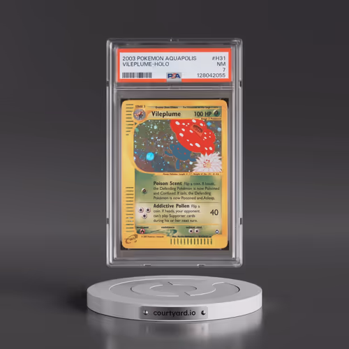 2003 Pokémon Aquapolis #H31 Vileplume - Holo (PSA 7 NM)