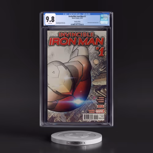 Invincible Iron Man #1 CGC 9.8 White Pages (Marvel Comics, 12/15) - Universal Premiere Edition