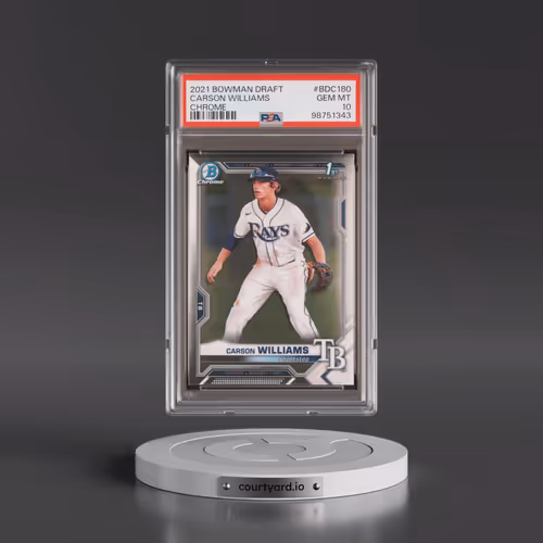 2021 Bowman Draft #BDC180 Carson Williams - Chrome (PSA 10 GEM MINT)