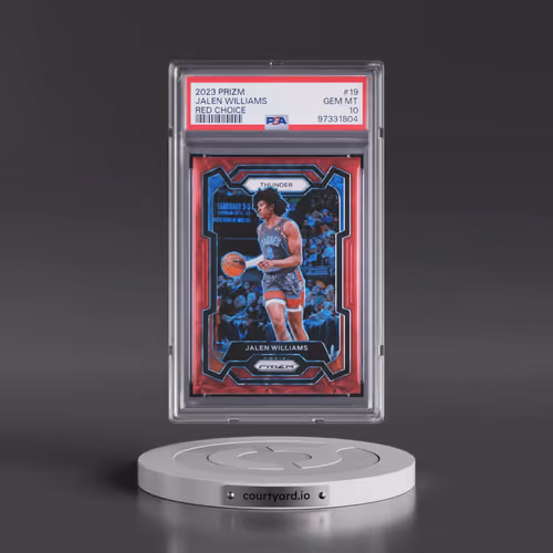 2023 Panini Prizm #19 Jalen Williams - Red Choice (PSA 10 GEM MINT)