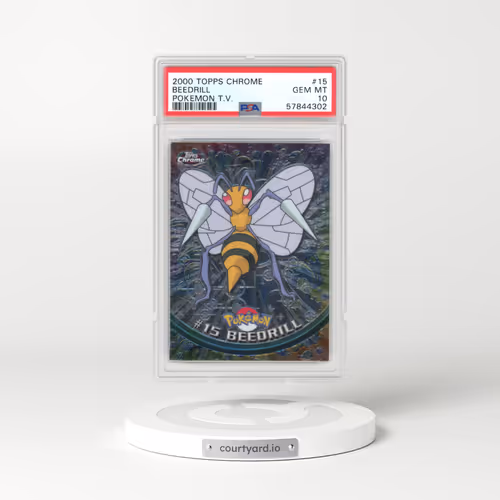 2000 Topps Chrome Pokémon T.V. #15 Beedrill (PSA 10 GEM MINT)