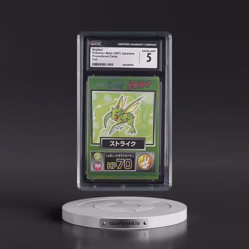 1997 Promotional Cards (1997 Type.HP.Hand Symbol) Scyther - Foil (CGC 5 EX)
