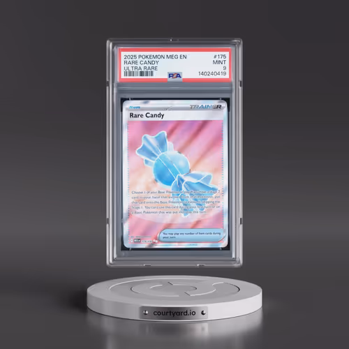 2025 Pokémon Meg EN-Mega Evolution #175 Rare Candy - Ultra Rare (PSA 9 MINT)