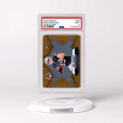 2024 Panini Mosaic #286 Brock Bowers - Honeycomb (PSA 9 MINT)