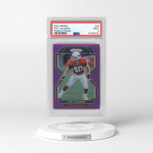 2021 Panini Prizm #83 Pat Tillman - Purple Prizm (PSA 9 MINT)