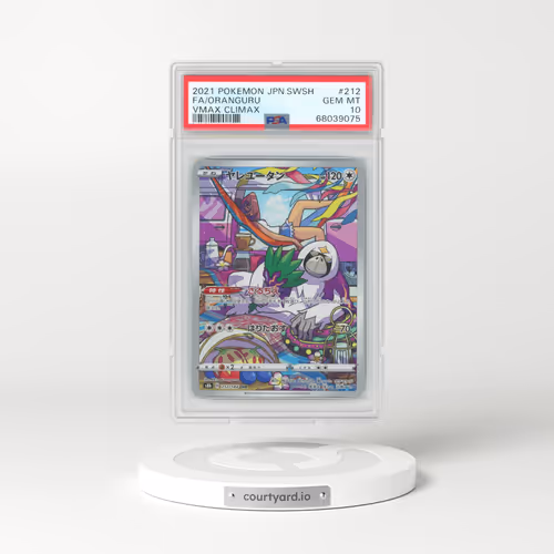 2021 Pokémon Sword & Shield Vmax Climax #212 Oranguru - Full Art (PSA 10 GEM MINT)