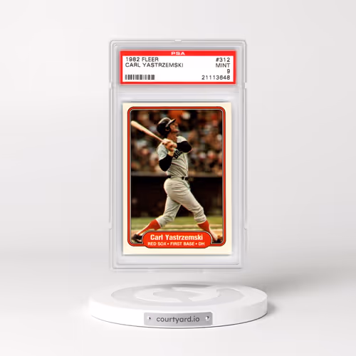 1982 Fleer #312 Carl Yastrzemski (PSA 9 MINT)