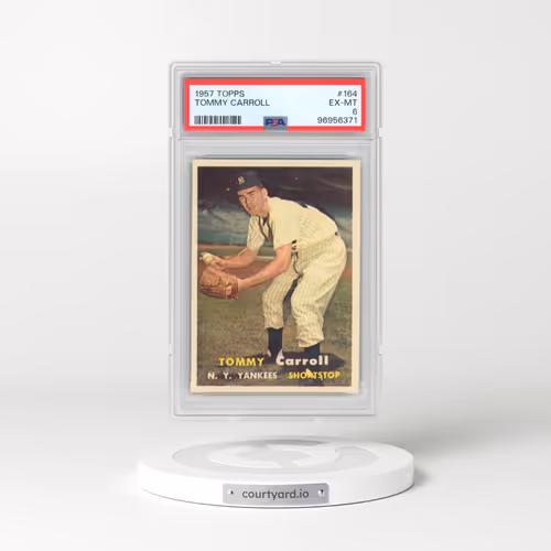 1957 Topps #164 Tommy Carroll (PSA 6 EX-MT)