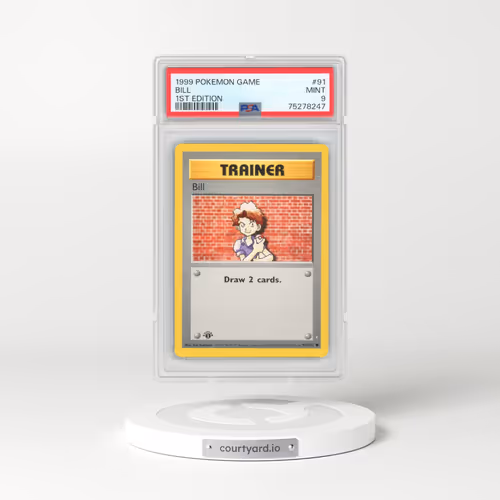 1999 Pokémon Game #91 Bill - 1st Edition (PSA 9 MINT)
