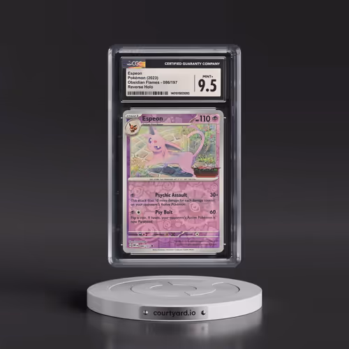 2023 Obsidian Flames - OBF EN #086/197 Espeon - Reverse Holo (CGC 9.5 MINT+)