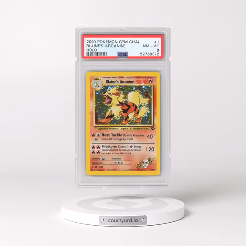 2000 Pokémon Gym Challenge #1 Blaine's Arcanine - Holo (PSA 8 NM-MT)