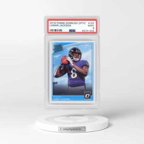 2018 Panini Donruss Optic #167 Lamar Jackson (PSA 9 MINT)