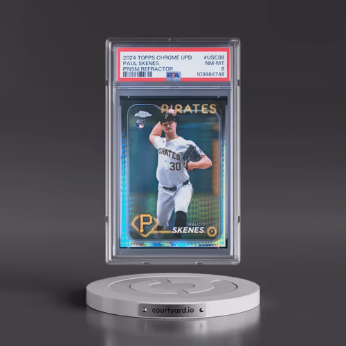 2024 Topps Chrome Update #USC88 Paul Skenes - Prism Refractor (PSA 8 NM-MT)