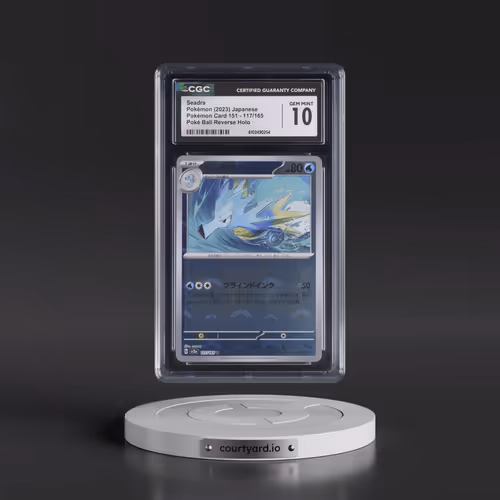 2010 Pokémon Card 151 #117/165 Seadra - Reverse Holo Poké Ball (CGC 10 GEM MINT)