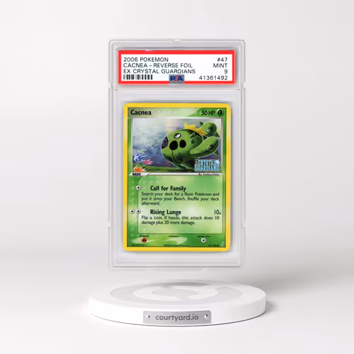 2006 Pokémon EX Crystal Guardians #47 Cacnea - Reverse Foil (PSA 9 MINT)