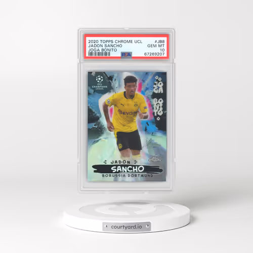 2020 Topps Chrome UEFA Champions League Joga Bonito #JB8 Jadon Sancho (PSA 10 GEM MINT)