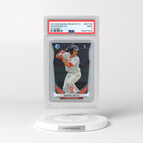 2014 Bowman Prospects #BCP109 Mookie Betts - Chrome (PSA 9 MINT)