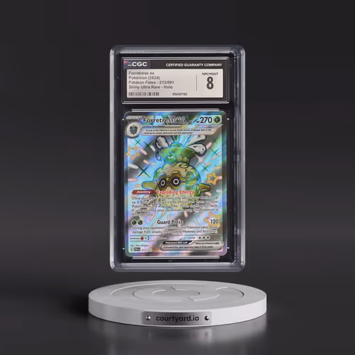 2024 Paldean Fates - PAF EN #212/091 Forretress ex - Shiny Ultra Rare Holo (CGC 8 NM-MT)