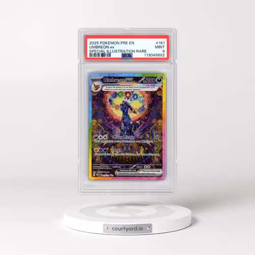 2025 Pokémon Pre EN-Prismatic Evolutions #161 Umbreon EX - Holo Special Illustration Rare (PSA 9 MIN