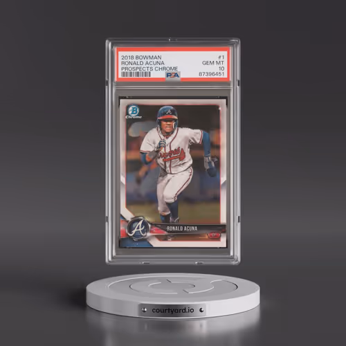2018 Bowman Prospects Chrome #1 Ronald Acuna (PSA 10 GEM MINT)