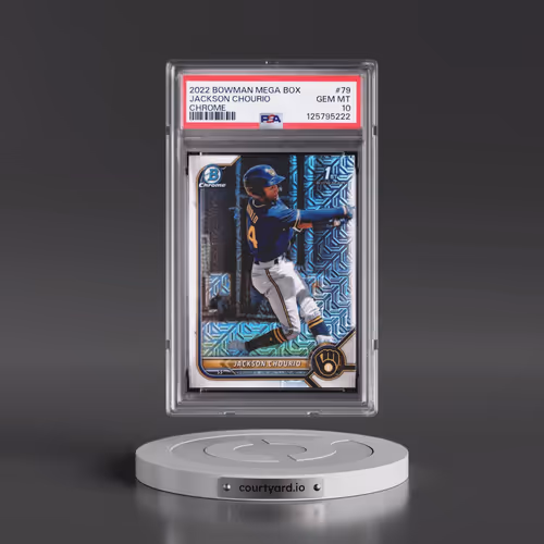 2022 Bowman Mega Box Chrome #79 Jackson Chourio (PSA 10 GEM MINT)