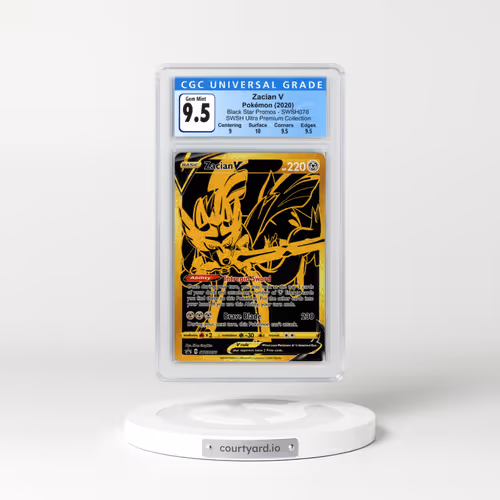 2017 Black Star Promos - Sword & Shield #SWSH076 Zacian V - Holo SWSH Ultra Premium Collection (CGC 10 GEM MINT)