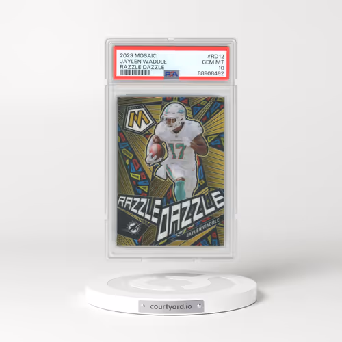 2023 Panini Mosaic Razzle Dazzle #RD12 Jaylen Waddle (PSA 10 GEM MINT)