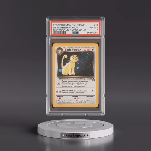2000 Pokémon Game Promo #17 Dark Persian - Holo Nintendo Magazine-60 HP (PSA 8 NM-MT)