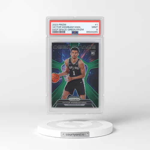 2023 Panini Prizm Deep Space #1 Victor Wembanyama - Green Prizm (PSA 9 MINT)