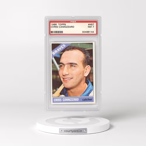 1966 Topps #497 Chris Cannizzaro (PSA 7 NM)