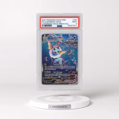 2021 Pokémon Swsh Black Star Promo #182 Vaporeon Vmax - Full Art Vaporeon Vmax Premium Collection (P