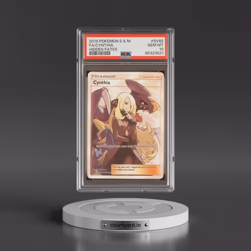 2019 Pokémon Sun & Moon Hidden Fates #SV82 Cynthia - Full Art (PSA 10 GEM MINT)